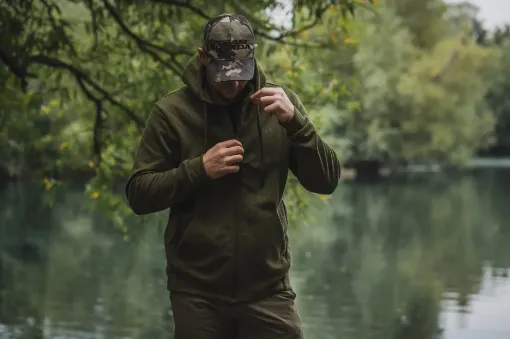 Korda Kore Zip Pro Hoodie Olive