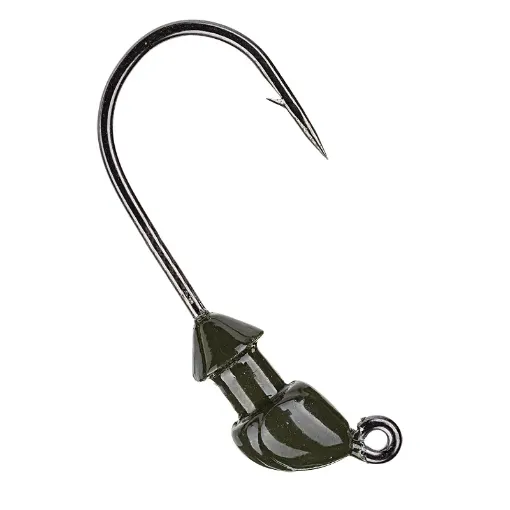 Strike King Strike King Squadron And Baby Squadron Swimbait Jig Heads (Baby) Green Pumpkin