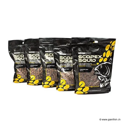 Scopex Squid Boilies Stabilised 12mm 1kg