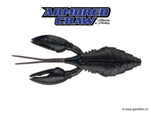 BIWAA ARMORED CRAW 4" #10 Black & Blue