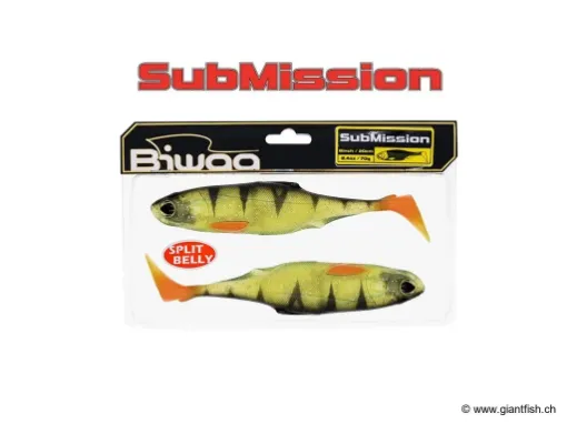 BIWAA SUBMISSION 8" SPLIT BELLY Ghost Perch