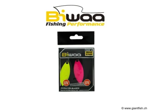 BIWAA DIVINATÖR Blade size 4" - 2pack - Silver UV Pink / Silver UV Chart