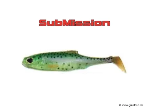 SUBMISSION 5" SHAD #77 Ghost Rainbow