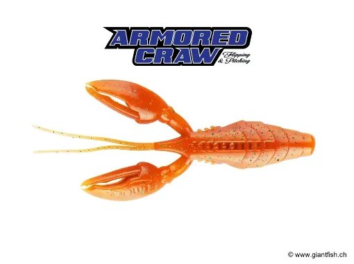 BIWAA VENUM PROSERIES : ARMORED CRAW 3" - 7.6 cm #3 Orange Green