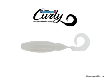 BIWAA TAILGUNR CURLY 2.5" #008 Pearl White