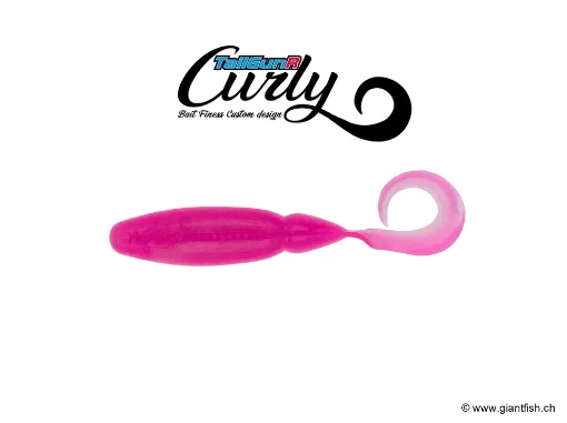 BIWAA TAILGUNR CURLY 2.5" #304 Pink Ice