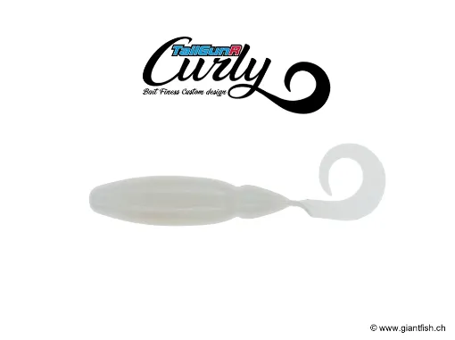 BIWAA TAILGUNR CURLY 3.5" #008 Pearl White