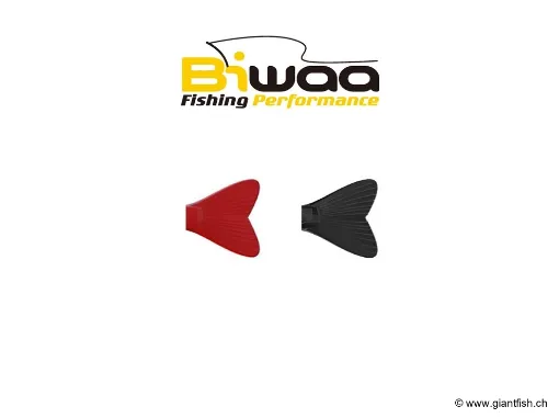 BIWAA Spare tails for SWIMPIKE 7" 2 colors : #RT01 Red & Smoke