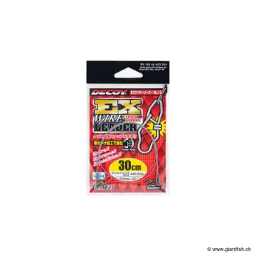 WL-12 EX WIRE LEADER - 40cm - W : 40 LB - Ex : 120 LB (2/pack