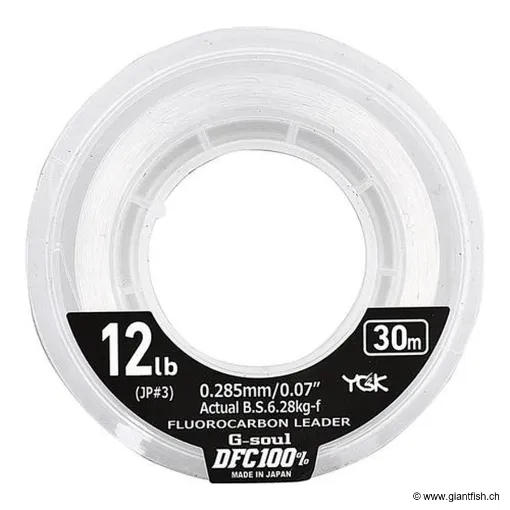 DFC 100% FLUORO LEADER 8 LB / 0.235 - 30 M