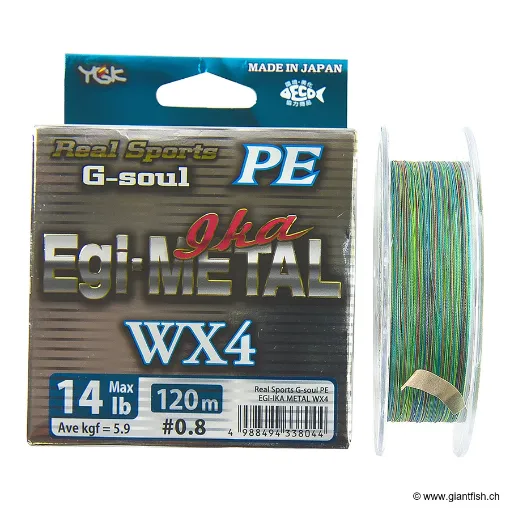 G SOUL WX4 EGI&amp;METAL - PE 1 - 18LB - 120M