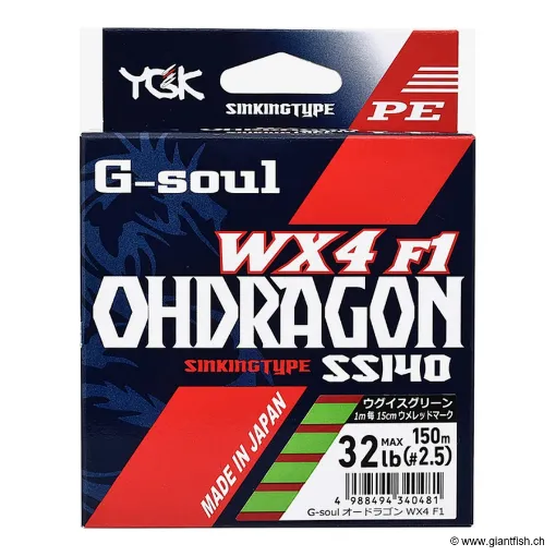 G SOUL WX4 OHDRAGON - PE 2.5 - 32 LB