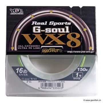 WX8 REAL SPORTS G SOUL - PE 1.5 - 25 LB - 150 M