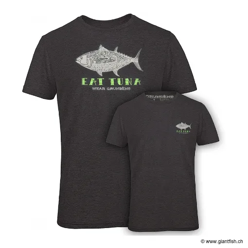 TEE SHIRT EAT TUNA T-SHIRT - HEATHER CHARCOAL - XXL