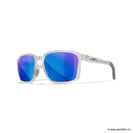 LUNETTES ALFA CAPTIVATE POLARIZED BLUE MIRROR / GLOSS CLEAR CRYSTAL FRAME (AC6ALF09