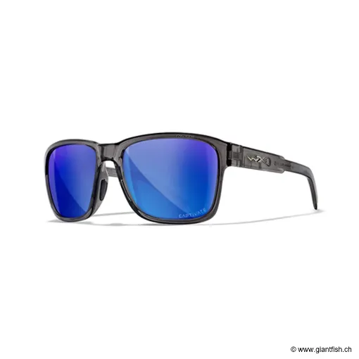 LUNETTES TREK CAPTIVATE POLARIZED BLUE MIRROR / GLOSS CRYSTAL DARK GREY FRAME (AC6TRK09