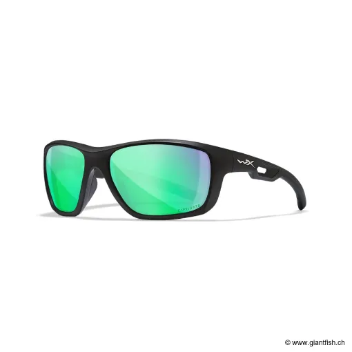 LUNETTES ASPECT CAPTIVATE POLARIZED GREEN MIRROR / MATTE BLACK FRAME (ACASP17