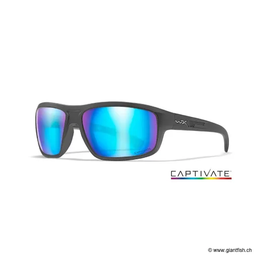 LUNETTES CONTEND POLARISANTE CAPTIVATE BLUE MIRROR MAT GRAPHITE FRAME (ACCNT09