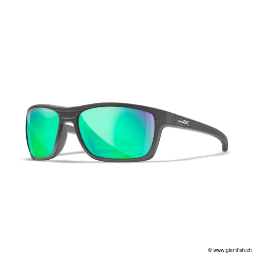 LUNETTES KINGPIN CAPTIVATE POLARIZED GREEN MIRROR / MATTE GRAPHITE FRAME (ACKNG07