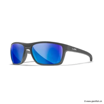 LUNETTES KINGPIN CAPTIVATE POLARIZED BLUE MIRROR / MATTE GRAPHITE FRAME (ACKNG19