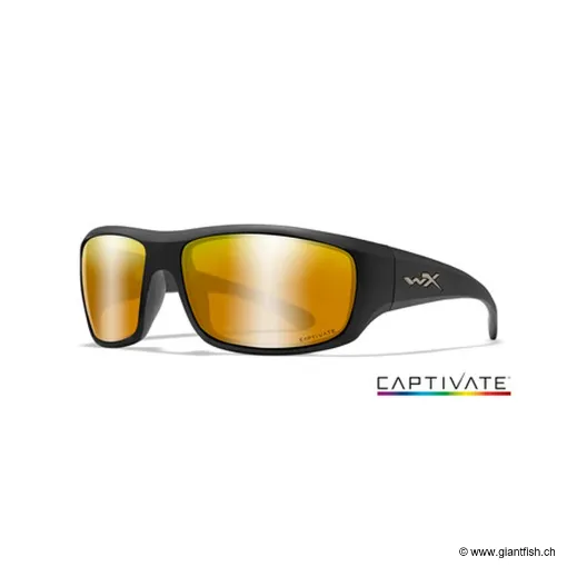 LUNETTES OMEGA POLARISANTE CAPTIVATE BRONZE MIRROR / MATTE BLACK FRAME (ACOME04