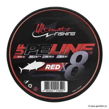 UF PE LINE X8 FIGHTING RED 600m - PE 8